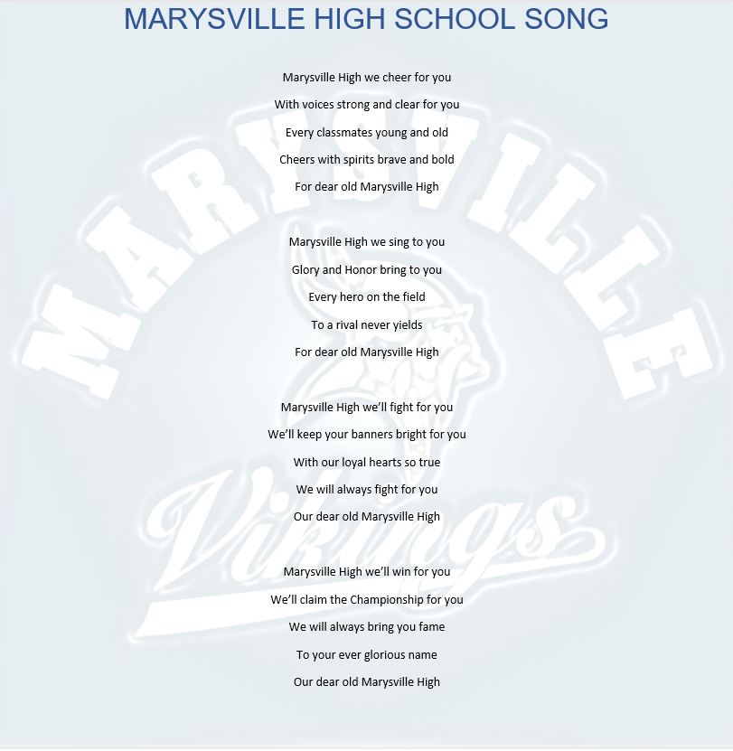 Marysville Viking High School Song -Image